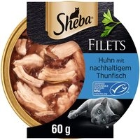 Sheba SHEBA&reg; Schale Filets Huhn mit nachhaltigem Thunfisch 60g, f&uuml;r: Katze