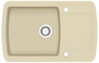 vidaXL Granitsp&uuml;le Granitsp&uuml;le Einzelbecken Beige, 50/78 cm