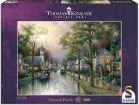 Schmidt Spiele Puzzle 1000 Teile Puzzle Thomas Kinkade Morgen in der kleinen...