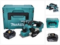 Makita Akku-Falzhobel DKP 181 G1J Akku Hobel Falzhobel 82 mm 18 V Brushless +...