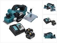 Makita Akku-Falzhobel DKP 181 RF Akku Hobel Falzhobel 82 mm 18 V Brushless + 2x...