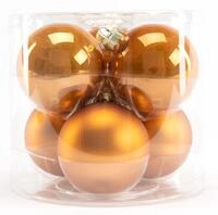 Trend Line Christbaumschmuck TrendLine Weihnachtskugeln aus Glas &Oslash; 8 cm