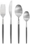 blomus Besteck-Set MAXIME Besteck-Set Sharkskin 16-tlg., Edelstahl matt / Kunststoff