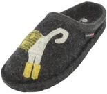 Haflinger Flair Cucho Pantoffeln gewalkter aus Wolle Katze Unisex Hausschuh