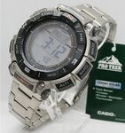 CASIO PRO TREK Chronograph PRG-340T-7ER, Quarzuhr, Armbanduhr, Herrenuhr, Solar,