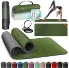 KESSER Yogamatte, Gymnastikmatte + Tragegurt rutschfest TPE Yogamatte gepolstert