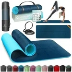 KESSER Yogamatte, Gymnastikmatte + Tragegurt rutschfest TPE Yogamatte gepolstert