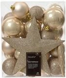 Kaemingk Weihnachtsbaumkugel, Weihnachtskugeln mit Christbaumstern Kunststoff...