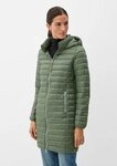 s.Oliver Steppmantel (1-tlg) lange Steppjacke mit abnehmbarer Kapuze