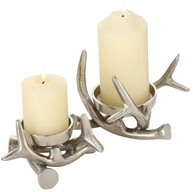 BOLTZE GRUPPE GmbH Kerzenst&auml;nder Kerzenleuchter Brano Aluminium H 9/13cm...