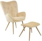 Albatros International Sessel Ohrensessel York beige Moderner Look Relaxsessel