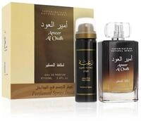 Lattafa Duft-Set Ameer Al Oudh 3 4 Oz EdP 1 7 Oz Parf&uuml;miertes Spray Geschenkset