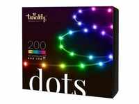 twinkly LED-Lichterkette DOTS 10m Lichterkette mit 200 RGB LED, Transparentes...
