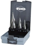Ruko Universalbohrer RUKO Mehrstufenbohrersatz D.4-12/4-20/4-30mm HSS Spiralnut