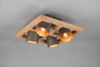 TRIO Leuchten Deckenleuchte Bell, ohne Leuchtmittel, Leuchtmittel wechselbar,
