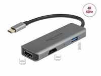 Delock USB Type-C™ zu Dual HDMI Adapter mit 4K 60 Hz und USB Port...