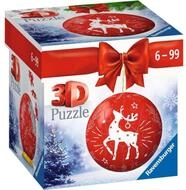 Ravensburger Puzzle RAVENSBURGER Puzzleball Weihnachtsschmuck rot 54 St&uuml;ck,