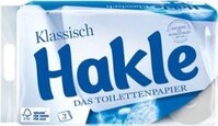 HAKLE Toilettenpapier Toilettenpapier Klassisch Wei&szlig; 8 Rollen (1-St)