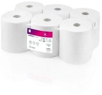Satino Papiertaschent&uuml;cher 6 Handtuchrollen &aacute; 150m PRESTIGE 2-lagig hochwei&szlig;,