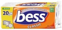 bess Toilettenpapier Classic (20-St), 3-lagig, wei&szlig; mit Pr&auml;gung, 180 Blatt/Rolle