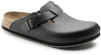 Birkenstock Clog Boston Super Grip, Naturleder, schwarz Pantolette