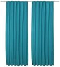 Beautissu Vorhang 2er Set Thermovorhang Gardine T&uuml;rkis Amelie TK, 140x245cm,...