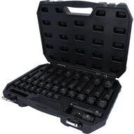 KS Tools Steckschl&uuml;ssel 1/2&Prime; Sechskant-Kraft-Stecknuss-Satz, 40-tlg 515.0065