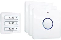 m-e Smart Home T&uuml;rklingel Funk-T&uuml;rgong-System 3 Familien Bell 233 41097