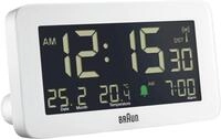 Braun Radiowecker Braun Uhren BC10W Funkwecker Uhren/Wecker Weiss