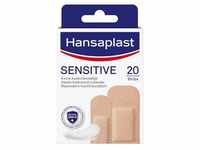 Hansaplast Wundpflaster Hansaplast Sensitive, Hautton Light 20 Str. / 2 Gr.,...
