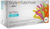 AMPri Nitril-Handschuhe Nitril U.-Handschuhe Style tutti frutti, Gr. XS/S/M/L/XL