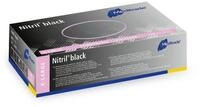 MediTrade Nitril-Handschuhe Meditrade - Einmalhandschuhe Nitril black - 100 St&uuml;ck