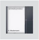 Siedle Siedle&S&ouml;hne Tasten-Modul anthrazitgrau TM 612-1 AG Wandtaster