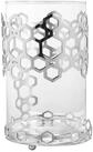 Fink Windlicht DELIGHT Windlicht + Glas - H. 19cm x &Oslash; 13cm - silber - Edelstahl-Glas