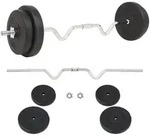 vidaXL Hantel-Set Langhantel-Set 30 kg