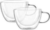 LEONARDO Teeglas Duo 2er-Set, 360 ml, Borosilikatglas