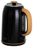 Camry Wasserkocher CR 1342 Edelstahl-Wasserkocher schwarz, 1,7 Liter, moderner