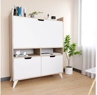 Vicco Regal-Schreibtisch Berdi, Wei&szlig;/Sonoma, 110 x 45 cm (1-St)