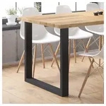 Vicco Tischbein, Schwarz, 80 x 72 cm Quadratisch schwarz &Oslash; 80 cm x 80 cm x 72 cm x 8