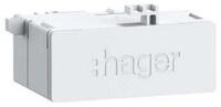 Hager Steckdose Hager RJ45-Buchse Patch 180&deg;IP20 CAT6A ZZ45WAN2PP