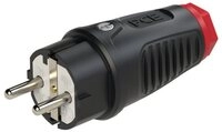 PCE Stromerzeuger PCE Schutzkontaktstecker IP54 Gummi 16A / 250V AC / 3p (2P+E)