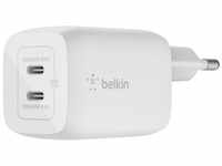 Belkin 65W Dual USB-C GaN Ladegerät mit Power Deliver und PPS USB-Ladegerät...