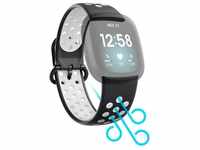 Hama Smartwatch-Armband Ersatzarmband für Fitbit Versa 3/4/Sense (2), Silikon,...