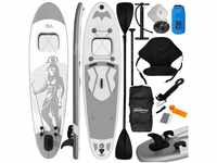 Physionics SUP-Board Stand Up Paddle Board Aufblasbares SUP Board 360cm