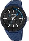 Calypso Quarzuhr Street Style Herrenuhr &ndash; Blaues Kunststoffarmband, 49,1 mm