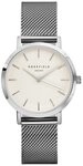 ROSEFIELD Quarzuhr Quarz Tribeca mit Meshband Silberfarben