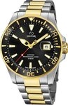 JAGUAR Quarzuhr Jaguar Herrenuhr Edelstahl silber gold, (Analoguhr), Herren