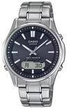 CASIO Funkuhr Casio Herren Uhr mit Solar und Funk und Titanarmband LCW-M100TSE-1AER