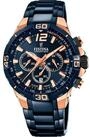 Festina Chronograph Chrono Bike Herrenuhr F20524/1 &ndash; Blau-Rose Edelstahlband...