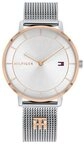 Tommy Hilfiger Quarzuhr TEA 1782288, Armbanduhr, Damenuhr, Edelstahlarmband